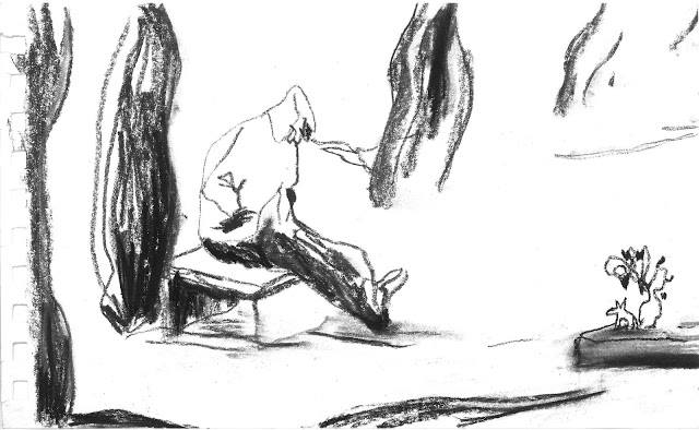 Pet Cemetery- Gemma Vinciarelli charcoal